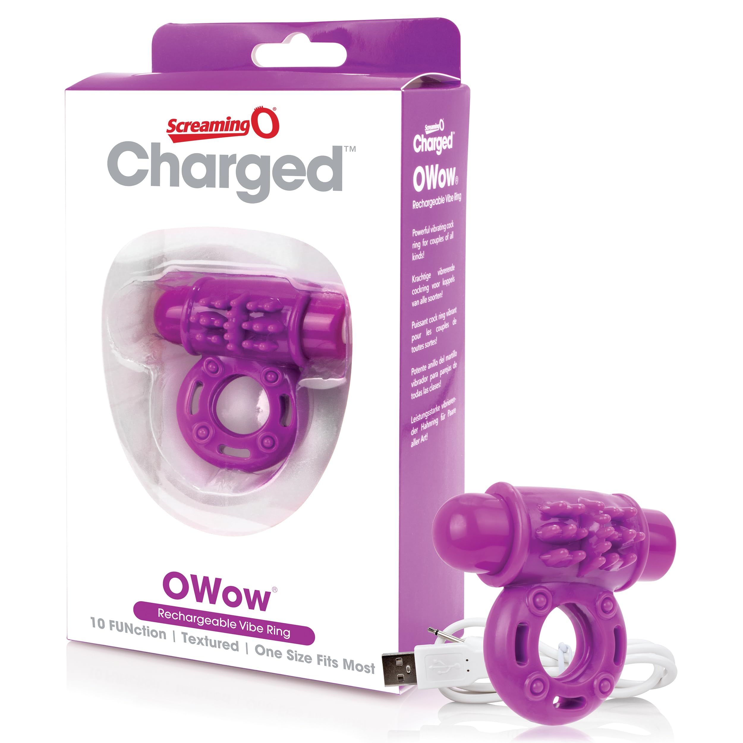 Amazon.com: Charged OWow Vooom Mini Vibe  Purple Vibrating Cock Ring for  Men  Reusable Penis Ring Vibrator, Couples Sex Toy, Enhances Pleasure &  Erection  Waterproof Silicone  Screaming O : Health & Household