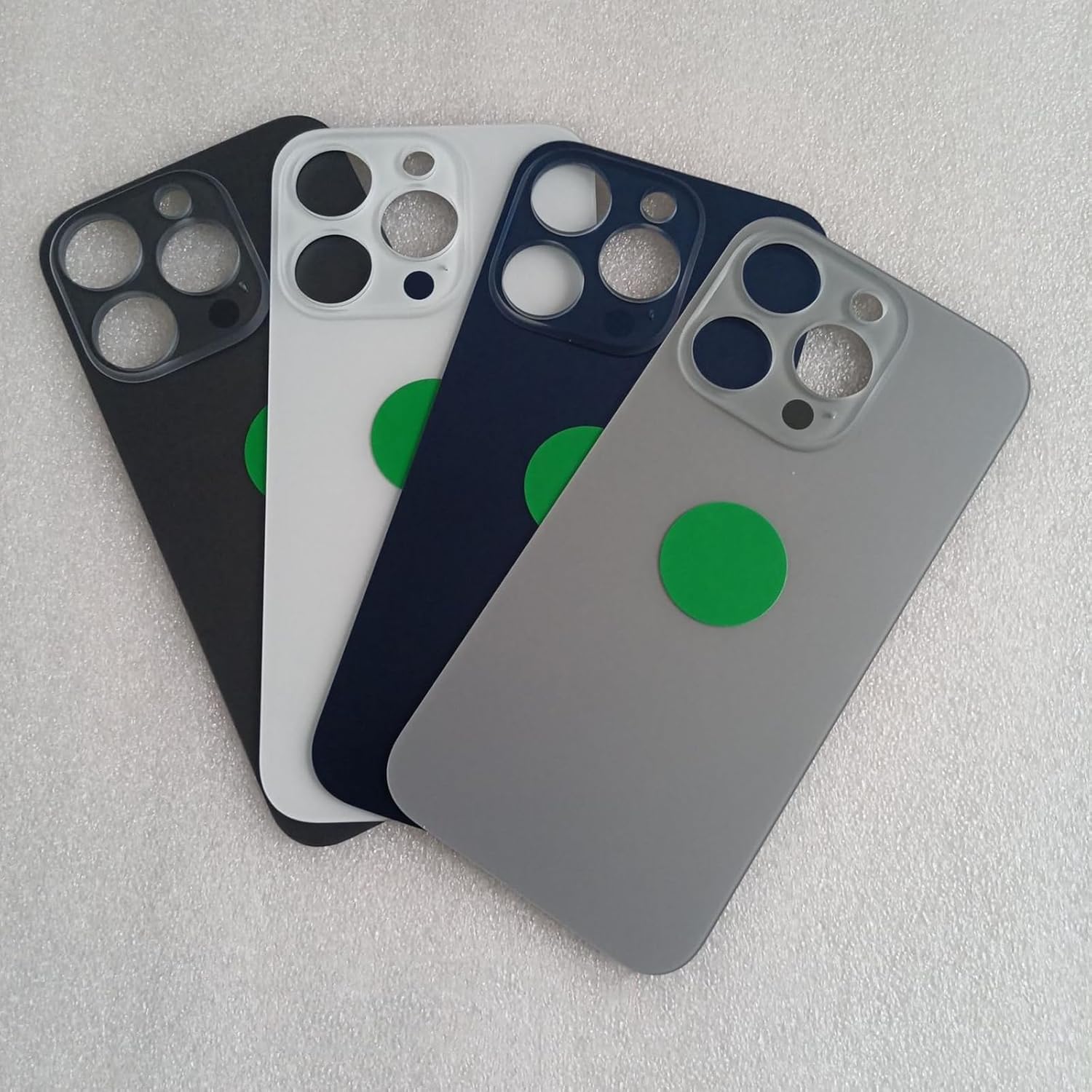 Sostituzione del coperchio del vetro posteriore 15 Pro per iPhone 15 Pro Sostituzione del vetro posteriore posteriore da 6,1 '' con kit di strumenti di riparazione (Titanio Nero)