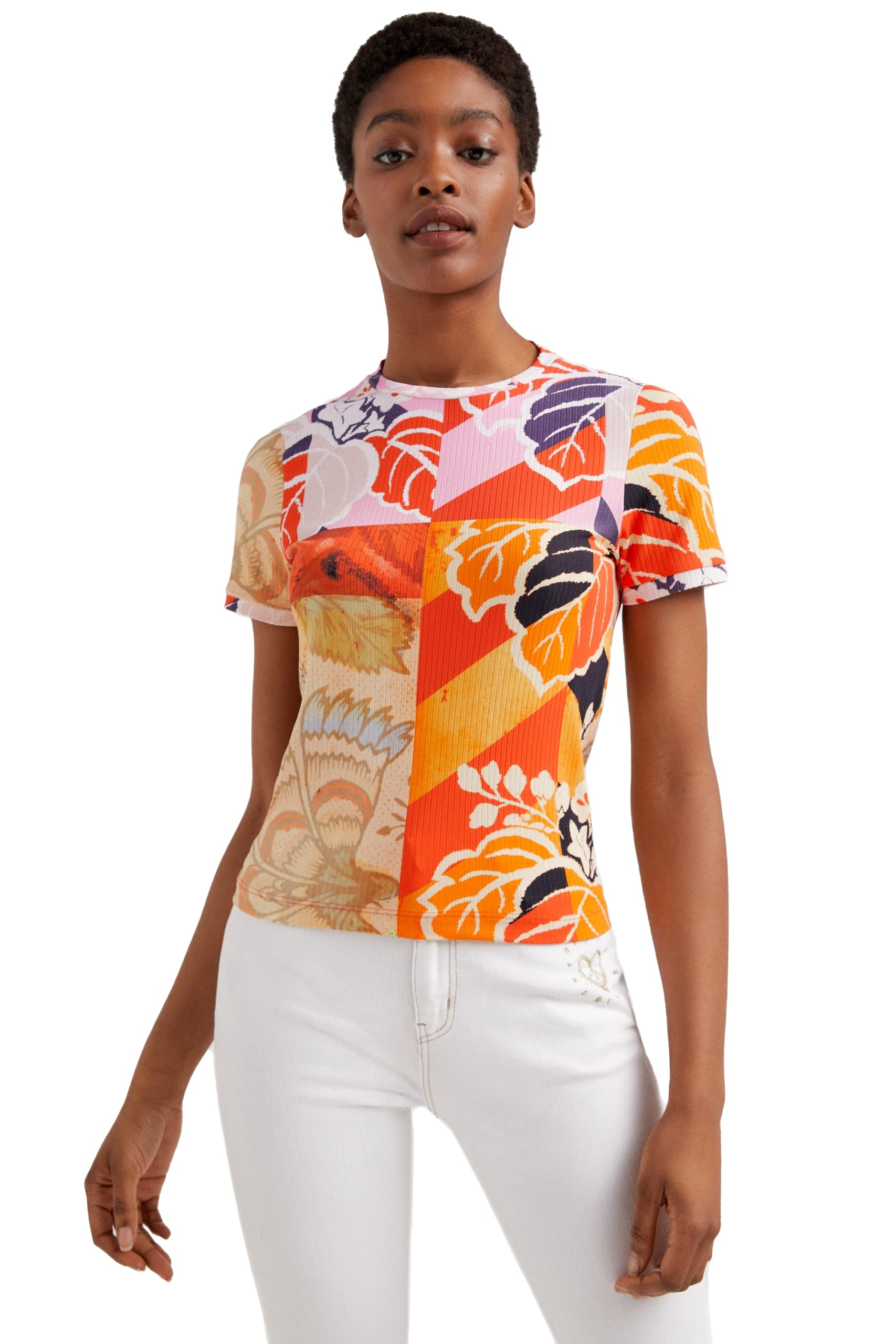 M. Christian Lacroix ribbed T-shirt - MATERIAL FINISHES - XS