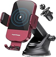 Vista 10 de CHGeek 15W Carga rápida Auto Sujeción Cargador de coche Soporte de teléfono Teléfono (Cyan)