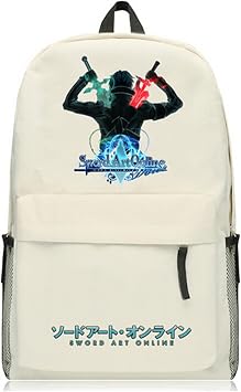 Anime Sword Art Online Backpack School Bag Rucksack Kirigaya Kazuto Kirito Daypack Bag 11