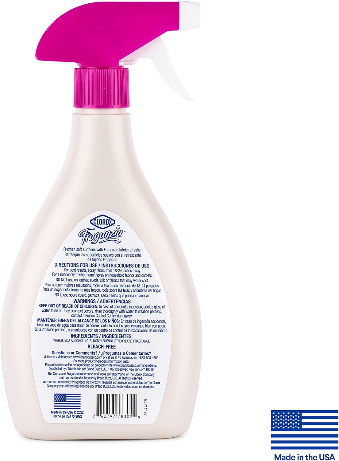 Clorox Fraganzia Multi-Use Refresher Spray, Spring Scent, 22 Fl Oz image 5