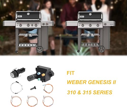 Miniatura 2 de SafBbcue 66354 Kit de encendido para parrilla Weber GS4 Genesis II 300 Series Partes de parrillas de gas, Weber Genesis II E-310 S-310 SE-310 E-315