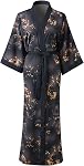 Women's Kimono Robe Long for Women - Pocket Bathrobe