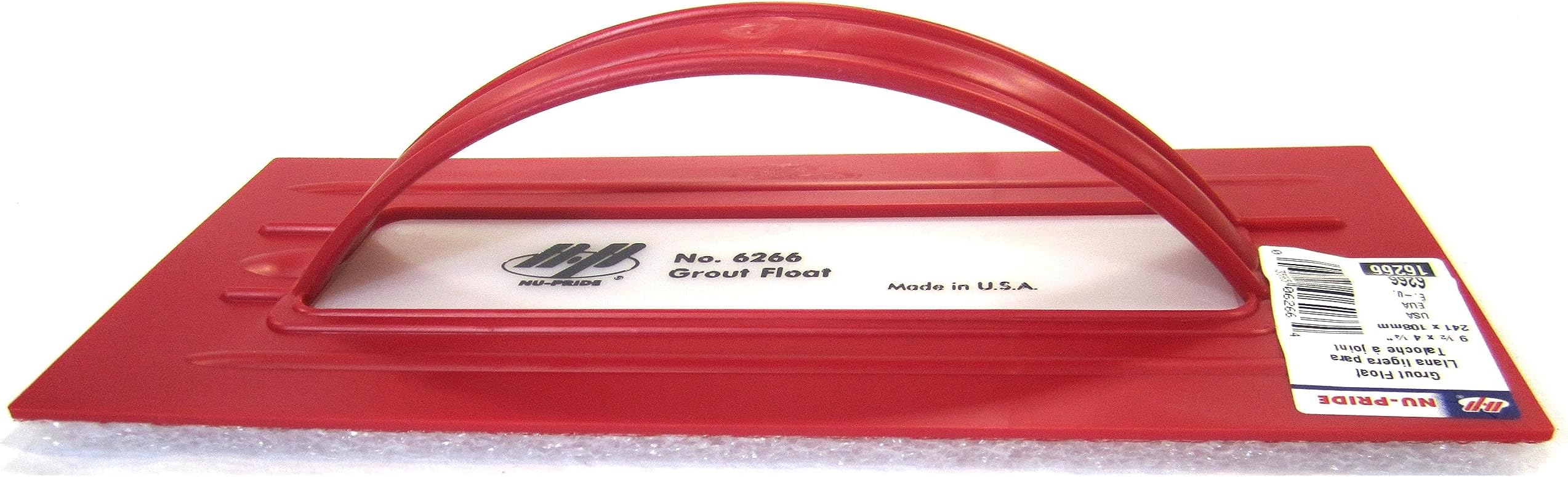 QLT BY MARSHALLTOWN Plastic Foam Floats, 241mm Length, 108mm Width, N/A Coarseness, Made in the USA, 6266