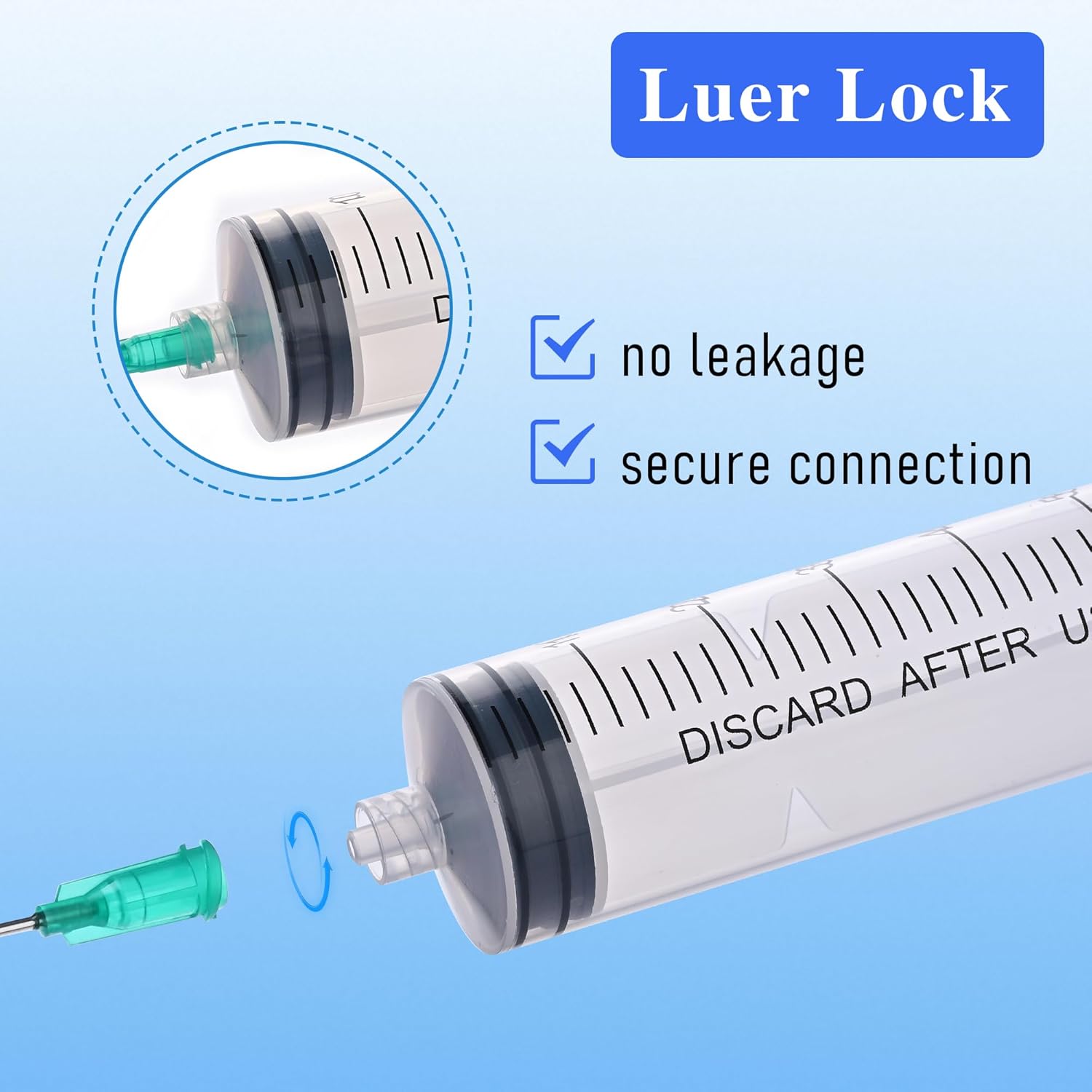 30Pack 60ml Syringes with Cap for Liquid - Individually Packge Sealed - Plastic Syringe without Needle for Industrial Scientific Labs, Feeding Pet