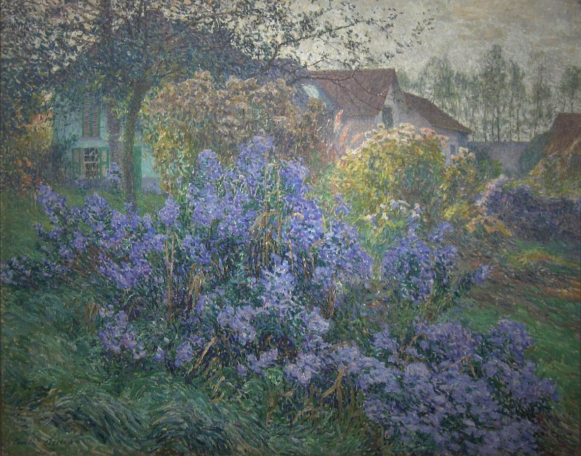 Affiche Toile Les Asters Emile Claus : Sublimer un Grand Mur Vide