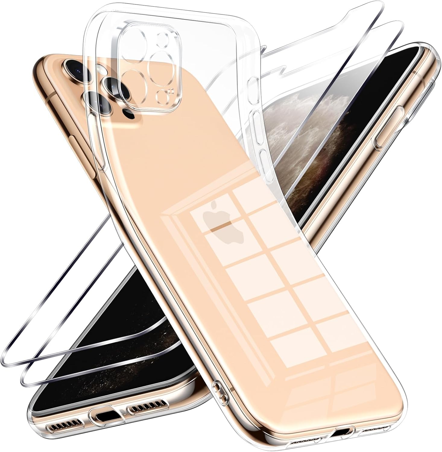 Coque IPhone 11 Pro Max Transparente + 2 Verres Trempés – Little Boutik