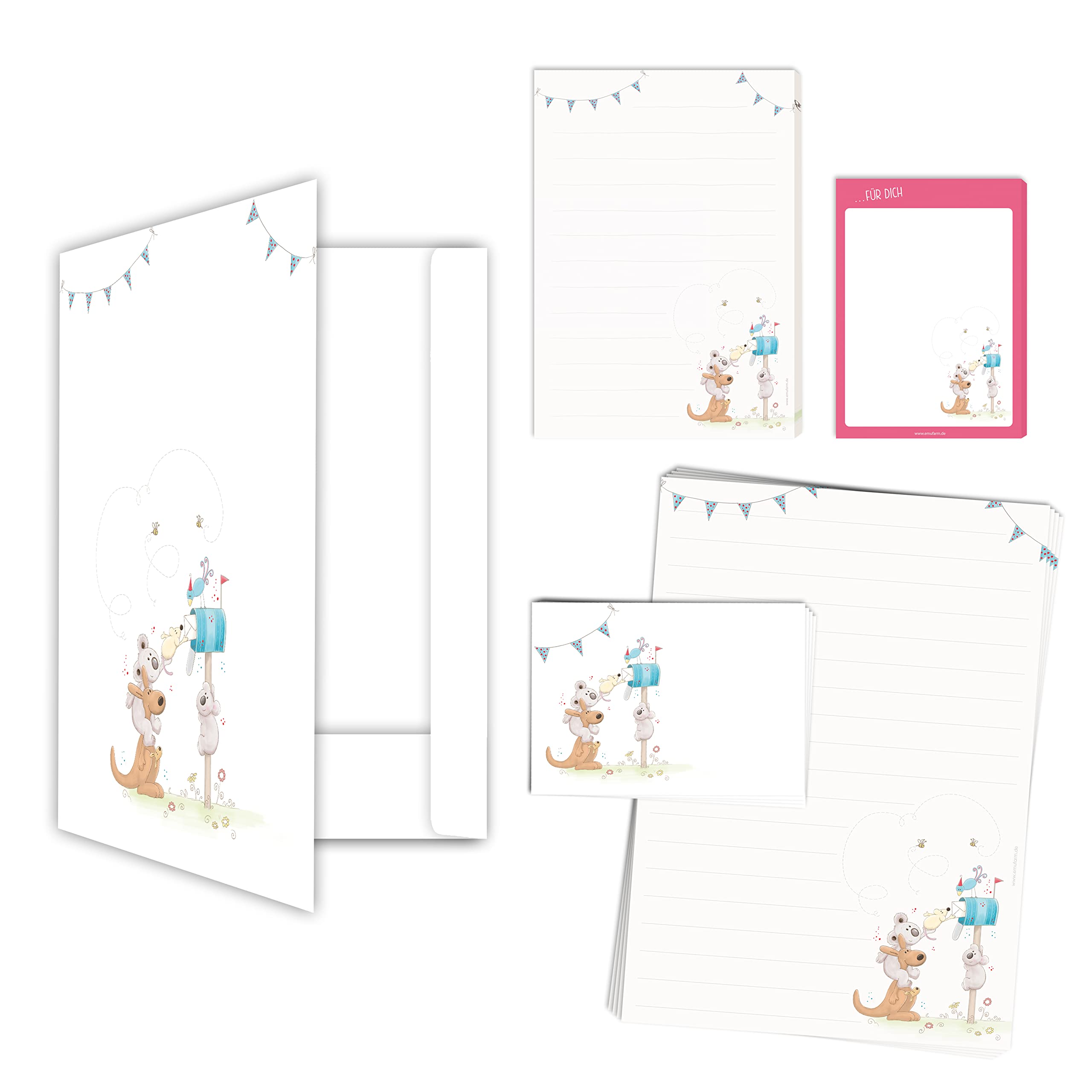 Buy emufarm Post Children's Writing Paper Set for You Including Writing Paper, Envelopes