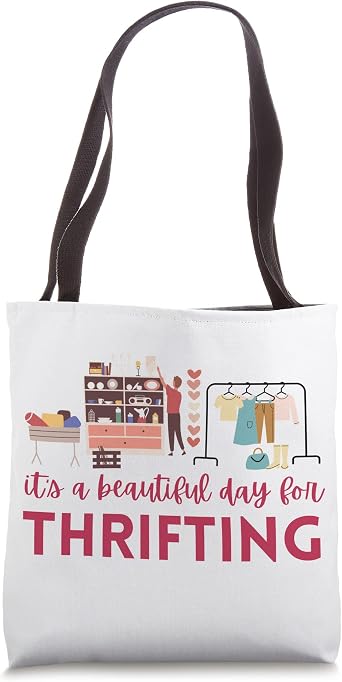 Vintage Thrifting Retro Thrift Store Antique Yard Sale Cute Tote Bag