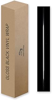 Gloss Black Vinyl Wrap (1.5ft x 5ft) – Scratch Resistant Car Body Protection Film