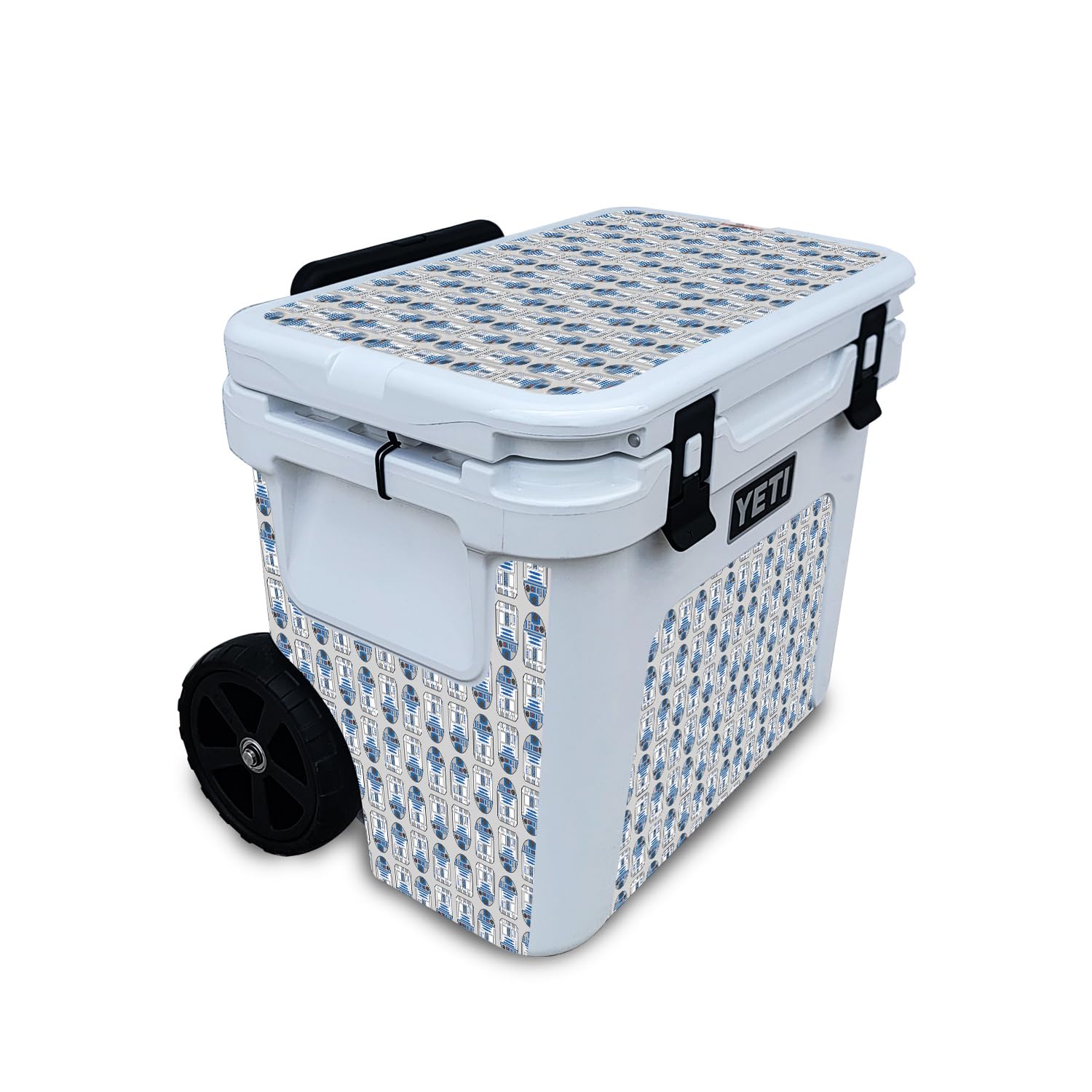 Skin Compatible with Yeti Roadie 32 Wheeled Cooler - Galaxy Bots - Premium 3M Vinyl Protective Wrap Decal Cover - Easy to Apply | Crafted in The USA by MightySkins