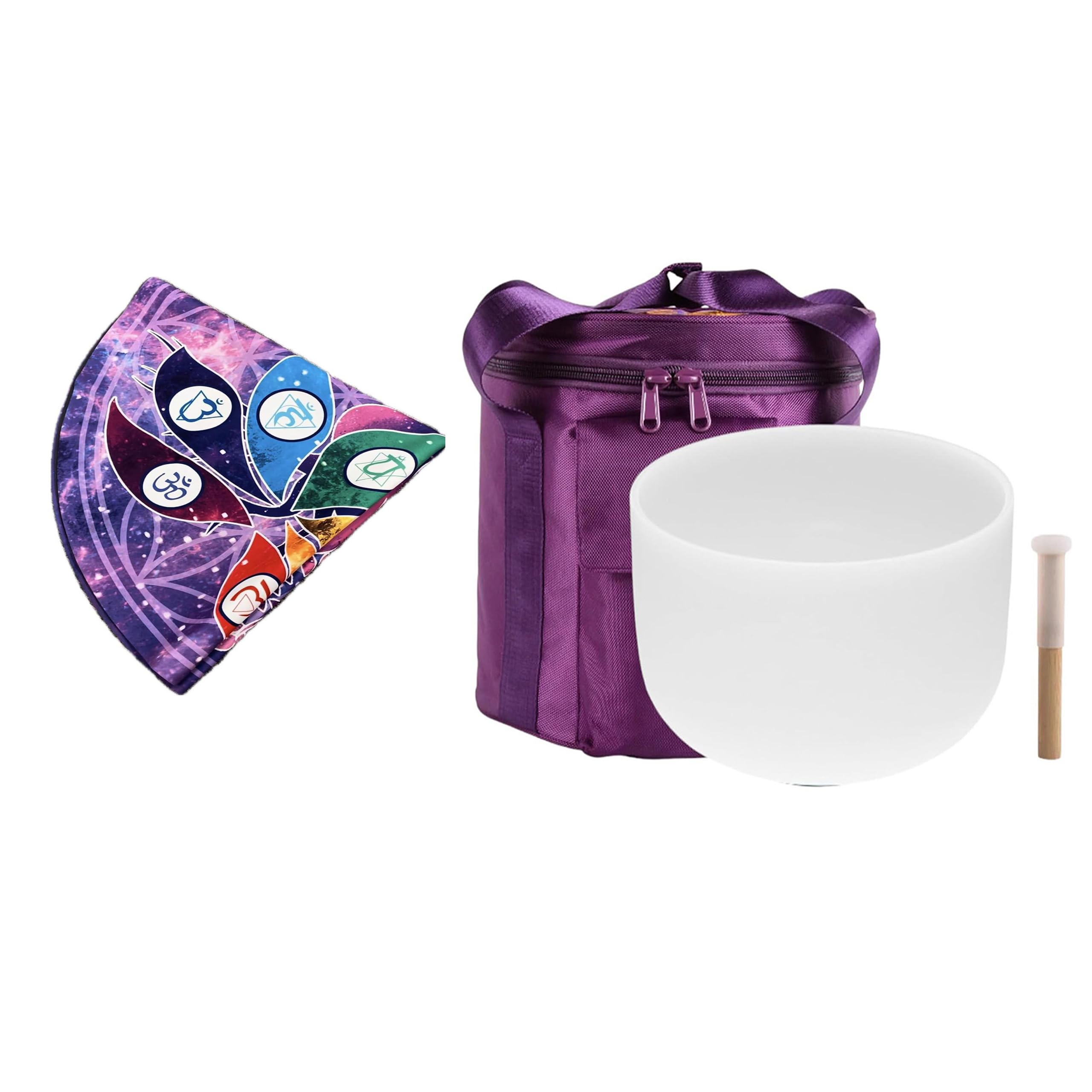 FMTY Perfect Pitch Crystal Singing Bowl 14 inch Washable Healing Bowl Cushion 52