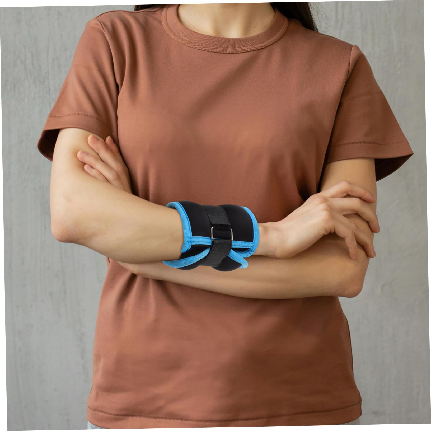 2pezzi Cavigliere Regolabili Per Allenamento Fitness Pesetti Per Caviglie Professionali Per Corsa e Yoga Equipaggiamento Resistente Con Cinghie Adesive Totale