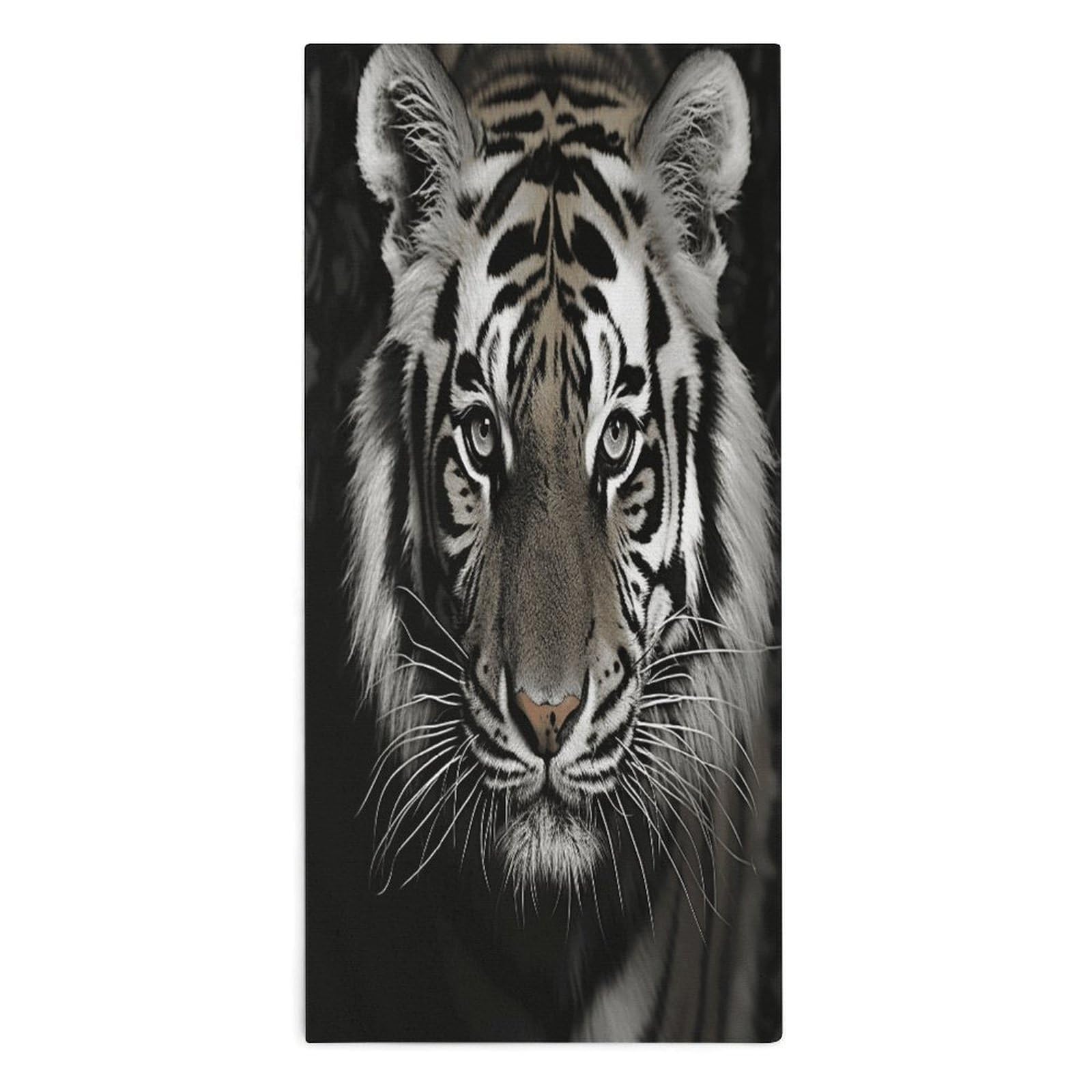 YUXBVKRS Black And White Tiger Hand Towels for Bathroom 14x29 Inch