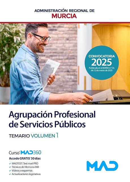 Portada de Agrupación Profesional de Servicios Públicos. Comunidad Autónoma Regió