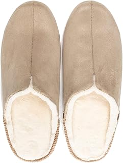 ルームシューズ room's moco(ルームズ モコ) スリッパ 室内履き スエード調 部屋 冬 あったか モコモコ フカフカ ファー ギフト (Lサイズ(約25.0~27.0cm), ベージュ)