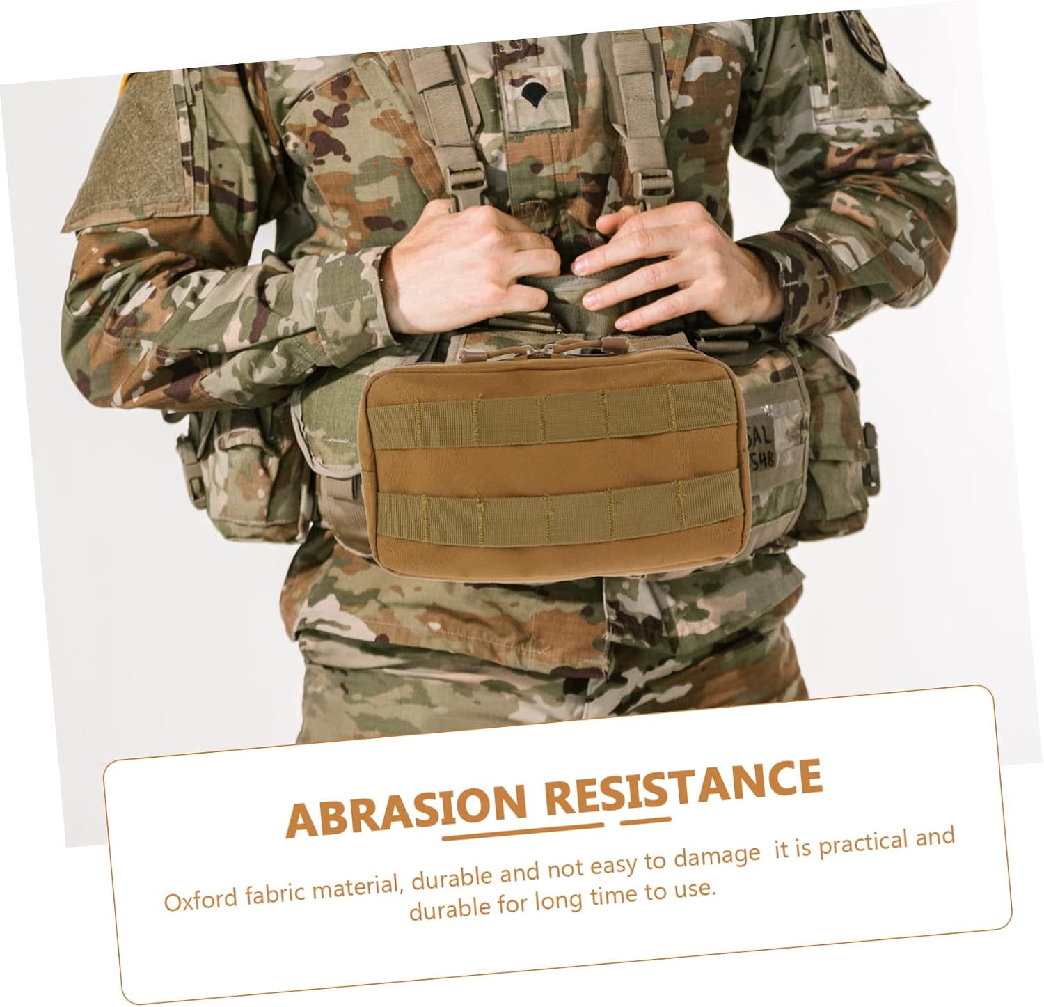Convenient Wear-Resistant Tactical Bag Hanging Pouch Portable Emergency Vest