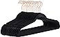 �鶹�� Basics Slim, Velvet, Non-Slip Suit Clothes Hangers, Black/Rose Gold, Pack of 30