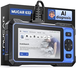 MUCAR 632 Elite AI OBD2 Scanner: Bidirectional Tool, 15+ Resets, CAN FD, FCA AutoAuth, Lifetime Free Updates for 150+ Brands