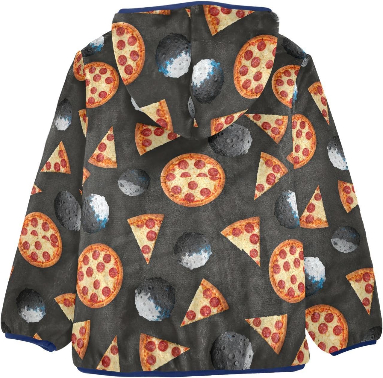 Pizza and Planets Toddler Winter Jackets Outerwear Jackets & Coats Navy Blue Warm Baby Boys Clothes
