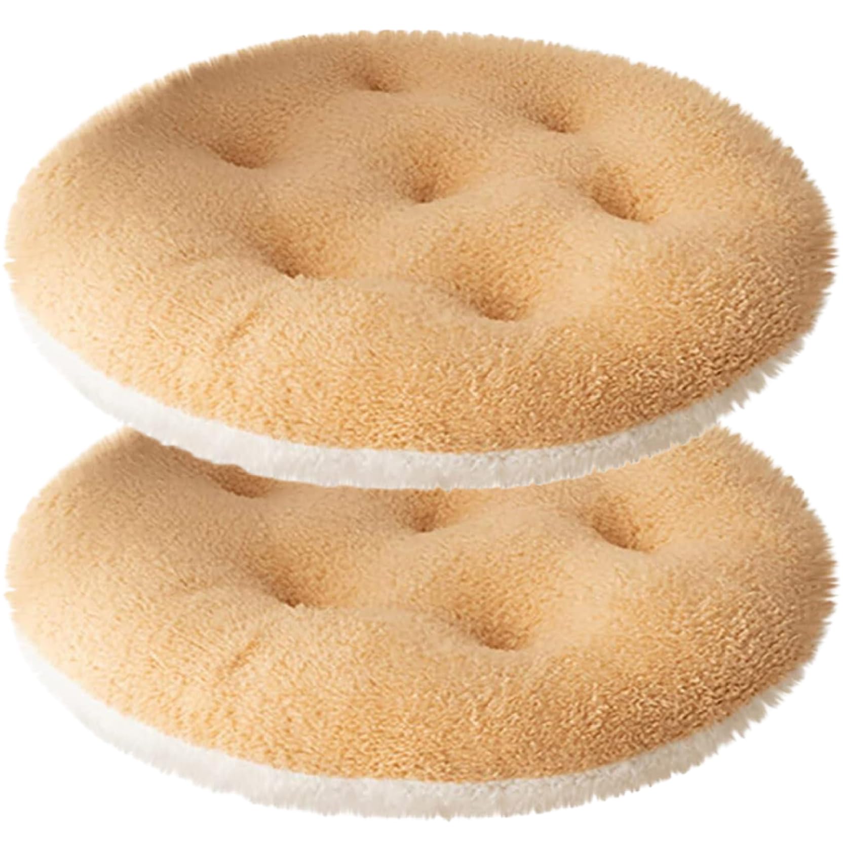 Coussin de chaise sherpa rond 16x16 galette siège coton rembourré thermique respirant