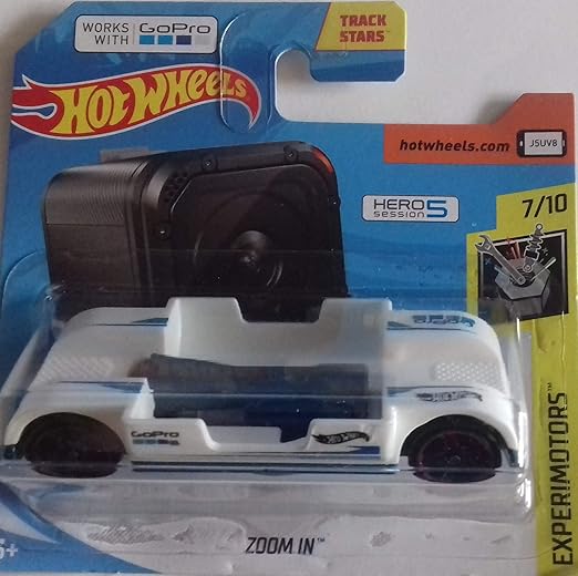 Hot Wheels 18 Experimotors 7 10 Zoom In White Hero 5 Session Works With Gopro 341 365 Short Card Amazon De Sport Freizeit