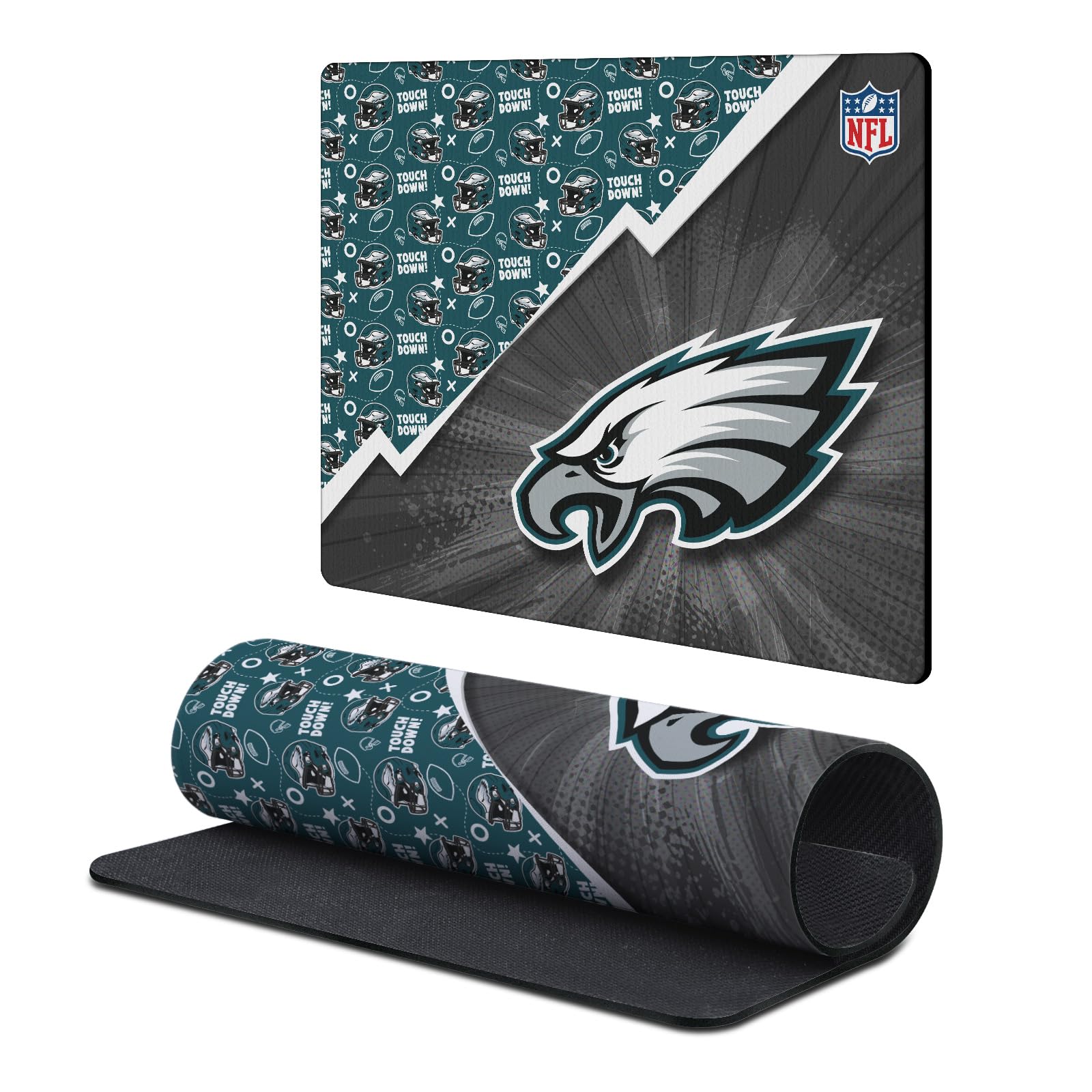 Head Case Designs Officially Licensed NFL Helmet Pattern Philadelphia Eagles 9.84 x 11.81 x 0.12 inches (250 x 300 mm) - S Gaming Office Desk PC Keyboard Mouse Mat Pad
