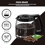 12-Cup Coffee Pot Replacement Compatible with Cuisinart Coffee Maker Models SS-12, SS-15, SS-16, DCC-1100BK, DCC-1200, DCC-2650, CHW-12P1, DGB-400, DGB-550BK, DGB-550BK1, DGB-625BC and DGB-700BC