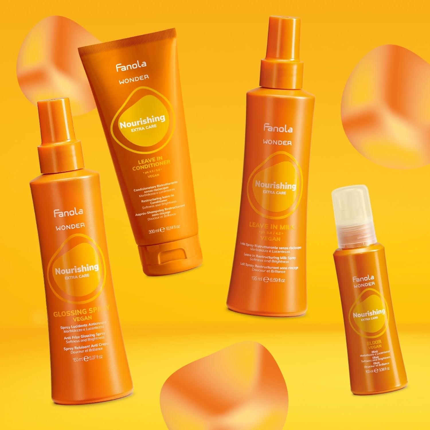 Fanola Nourishing Wonder Restructuring Hair Mask - Deep Conditioning Hair Mask & Weekly Treatment for Dry, Frizzy, Treated or Damaged Strands - Hydrating & Moisturizing Weekly Formula (33.8 oz) - Image 4