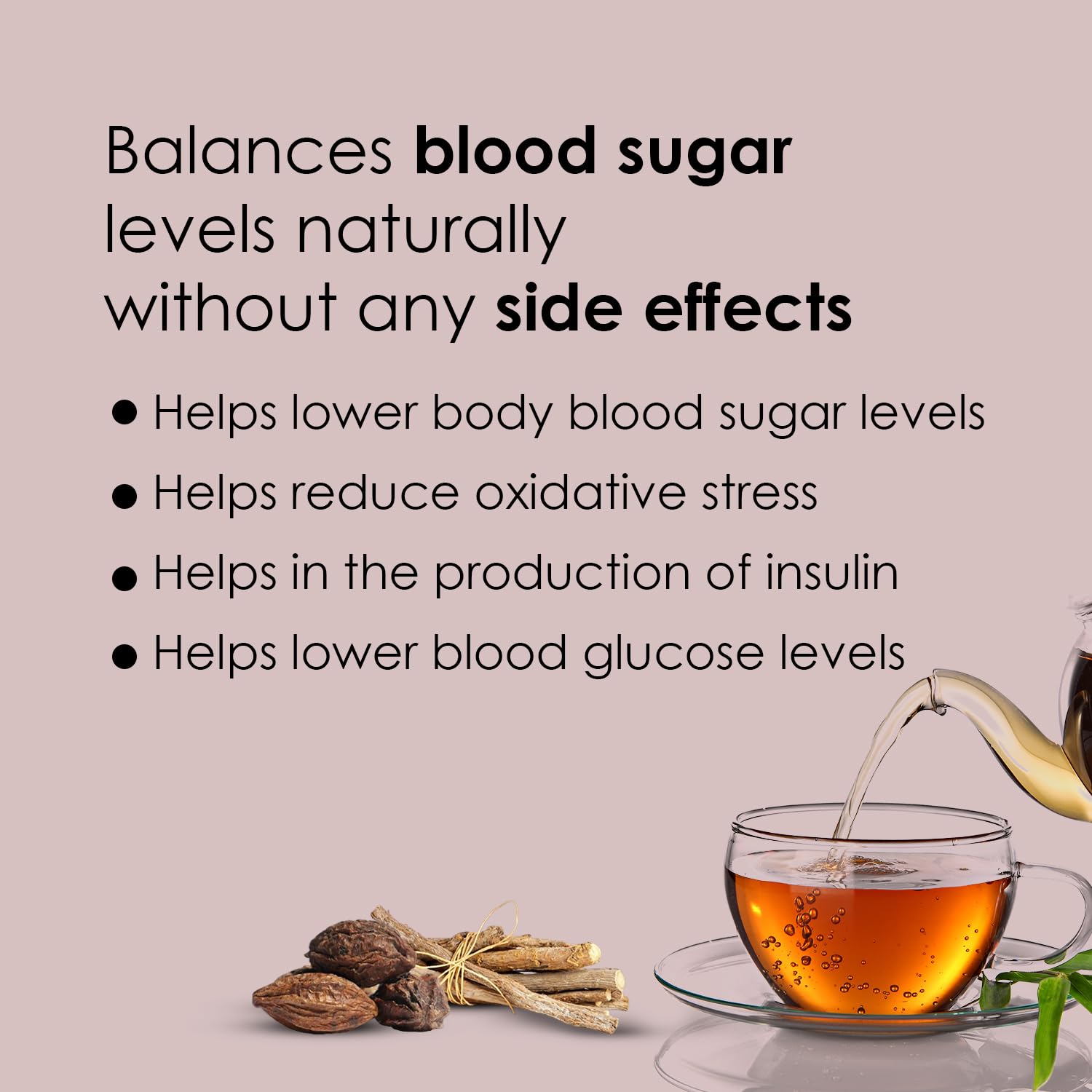 Namhya Diabetes Care Tea with Super Herb Paneer DODI and Other Ayurvedic Herbs, Bitter Melon, Guduchi, Haritaki etc for Regulating Blood Sugar Levels, Strengthens Immunity, (Loose Tea Leaves) 8 71csoCw9InL. SL1500