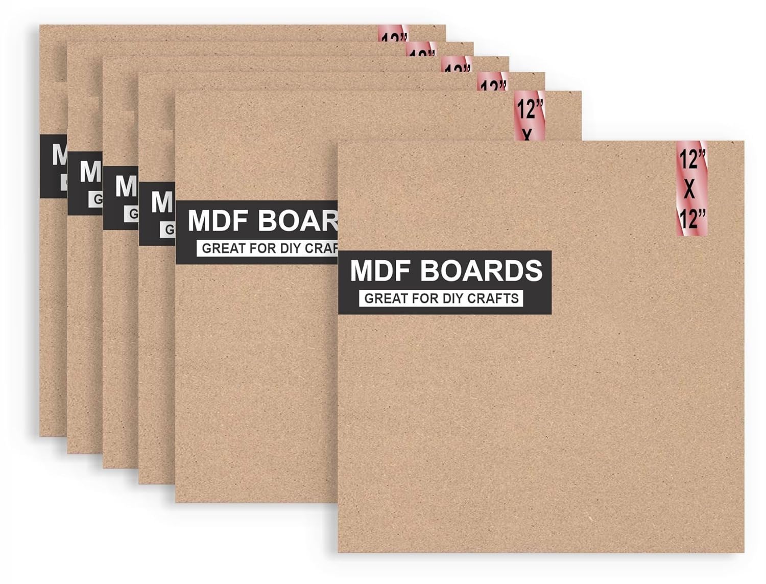 12x12 Inch Square MDF Craft Board 3mm Thick | A4 Size Wooden Art Board for Mandala, Lippan, Resin Art, Painting, DIY Crafts, School Projects & Artists-image-11