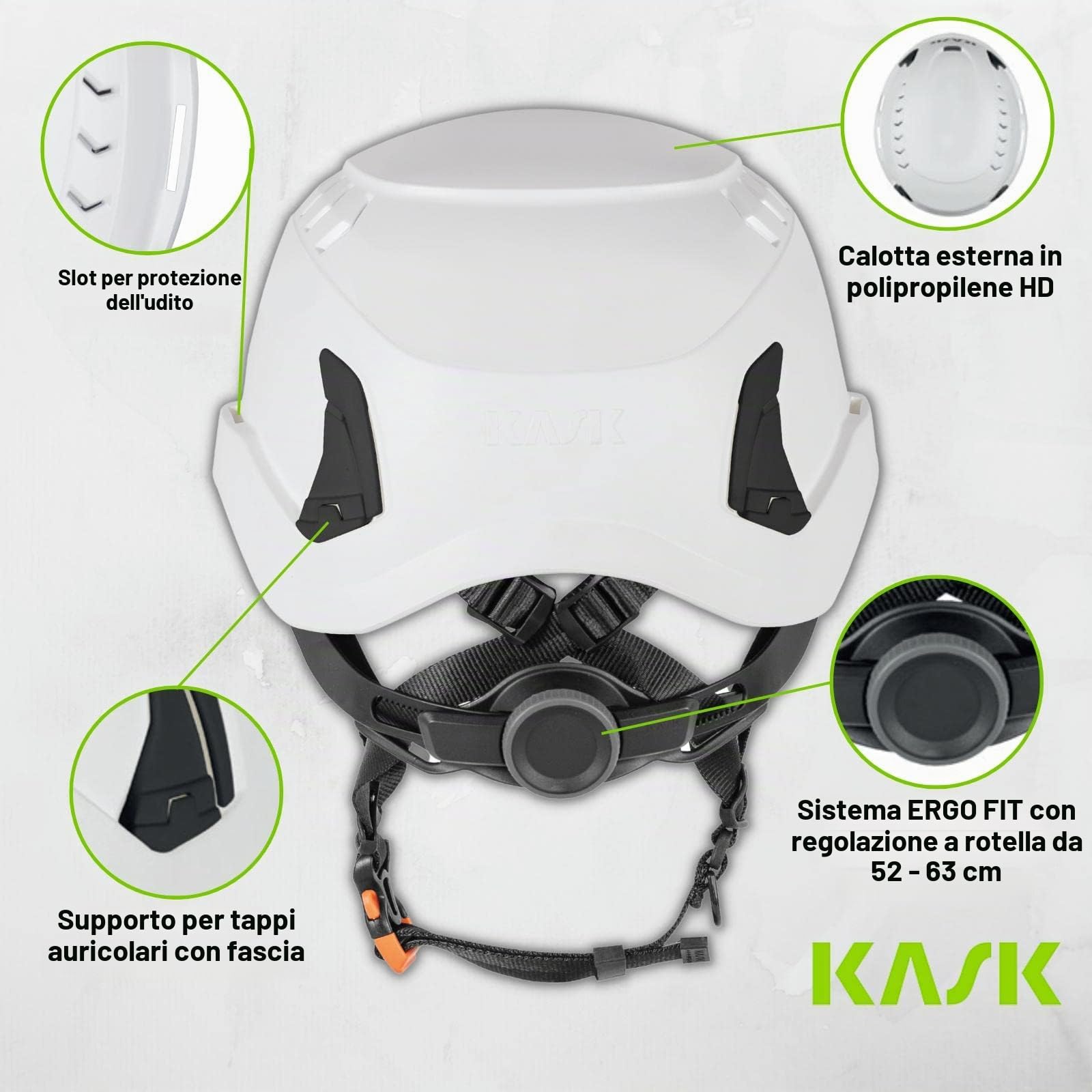 ELMETTO KASK PRIMERO AIR NERO EN397