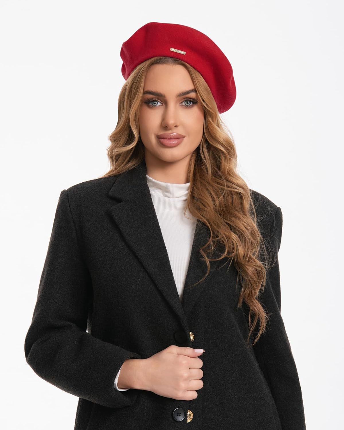 Classic Wool Berets for Women,Stylish French Beret Hats for Women Girls Lady Painters Hat - Image 2