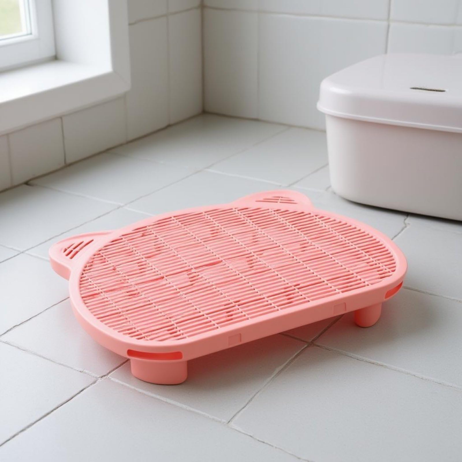 Alfombrilla Control de Arena para Gatos Tapete Higiénico Superficie Suave Base Doble Capa Polipropileno Adecuado para Entrada de Caja de Arena y Lavandería , color to 11 , 51cm X 40.5cm X 15cm