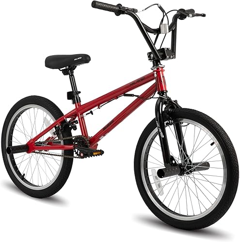 Miniatura 8 de Hiland - Bicicleta BMX de 20 pulgadas para niños, de nivel principiante a avanzado, con giroscopio de 360 grados y 4 clavijas, bicicletas para niños