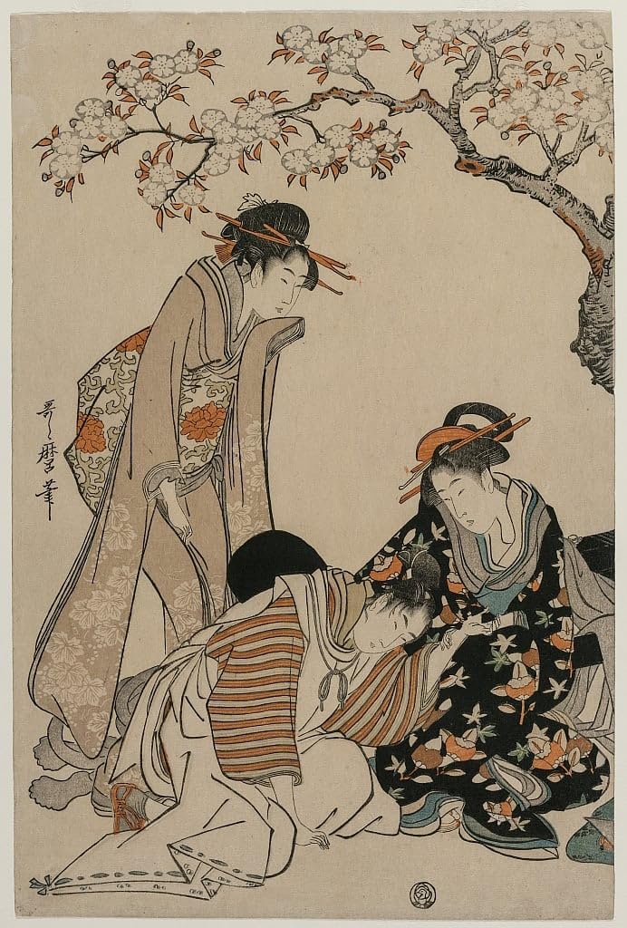 Tableaux Graffiti Art Mural pour mur vide Peinture Impression Moderne Utamaro 60x90cm - 5
