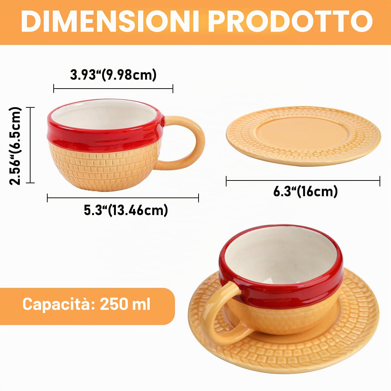 Luffy's Hat Tazza Ceramica 250 ml Anime Merch Regalo