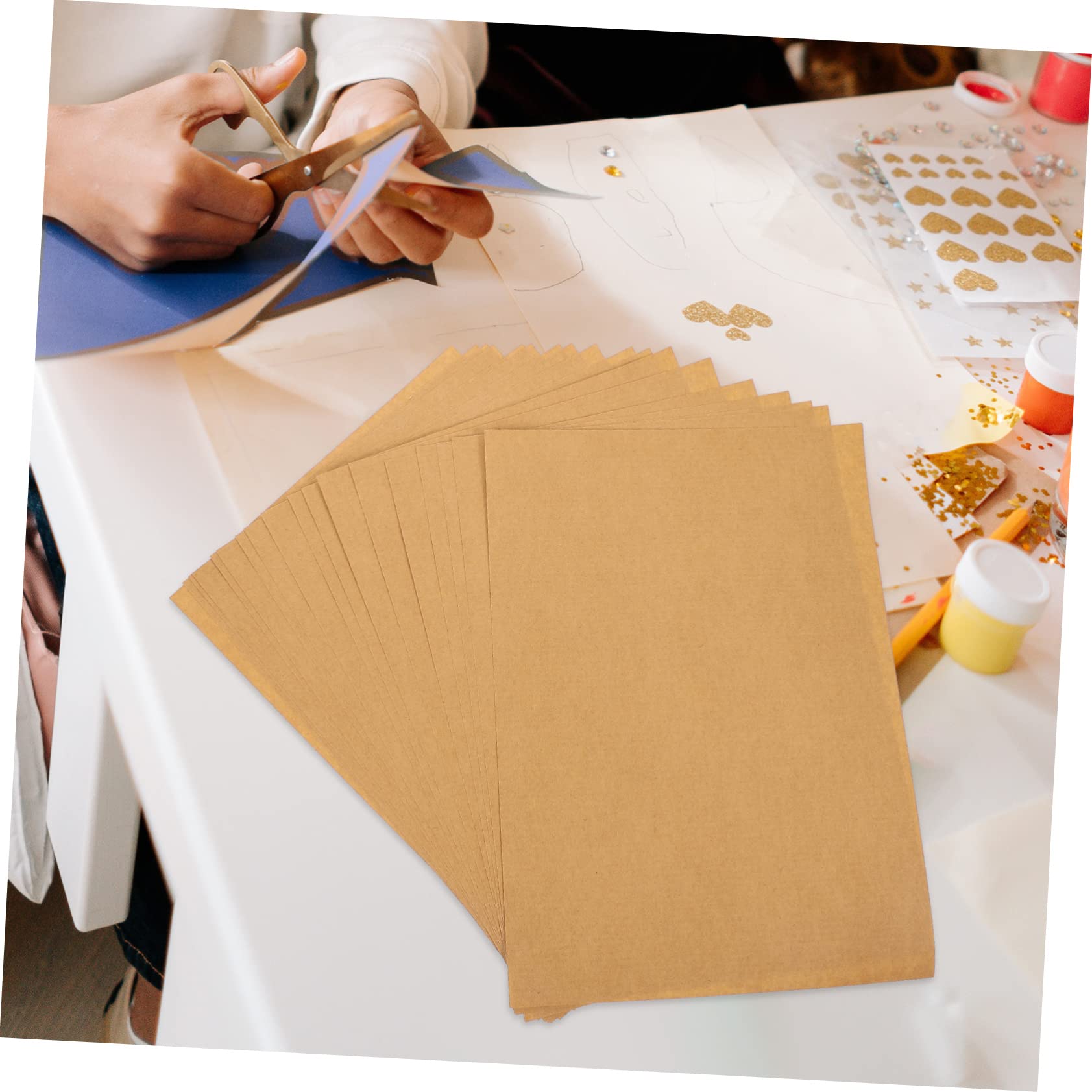 Uonlytech 100Fogli Carta Etichette Carta per Stampante Inchiostro Design e Facile Staccare Materiale Premium per Creazione Adesivi