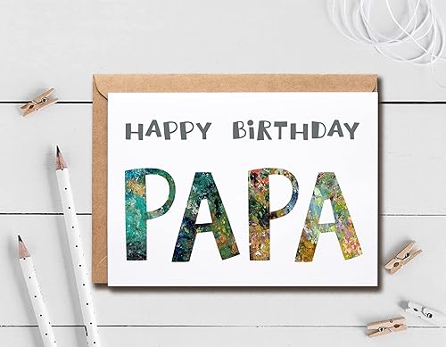 Miniatura 4 de EruditeGifts Tarjeta de feliz cumpleaños, 5 x 7 pulgadas, interior en blanco para tu mensaje