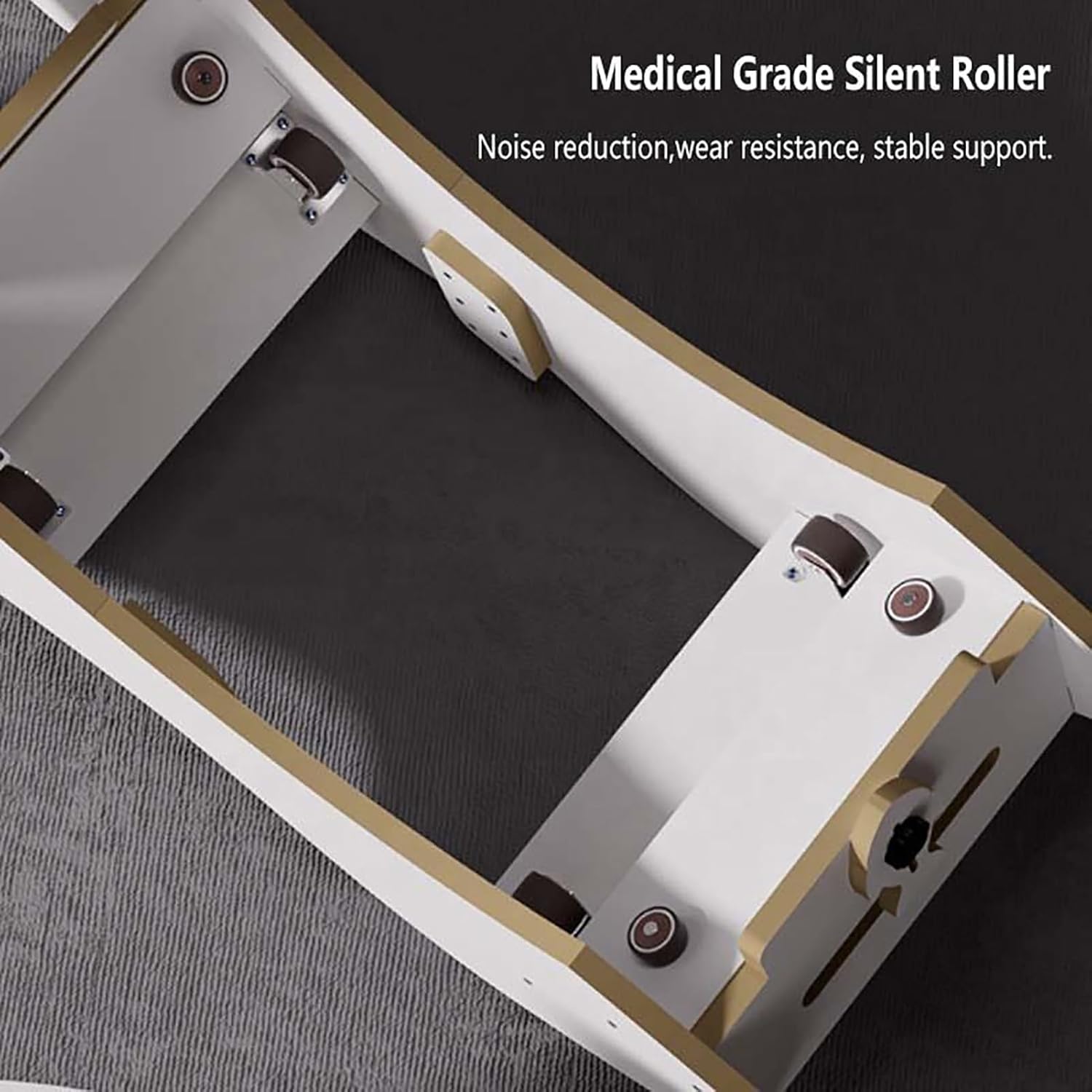 Quiet Cat Wheels for Indoor Cats, Cat Exercise Wheel for Running Climbing Scratching, Small Pet Treadmill with Detachable Carpeted Runway, Safety Lock White