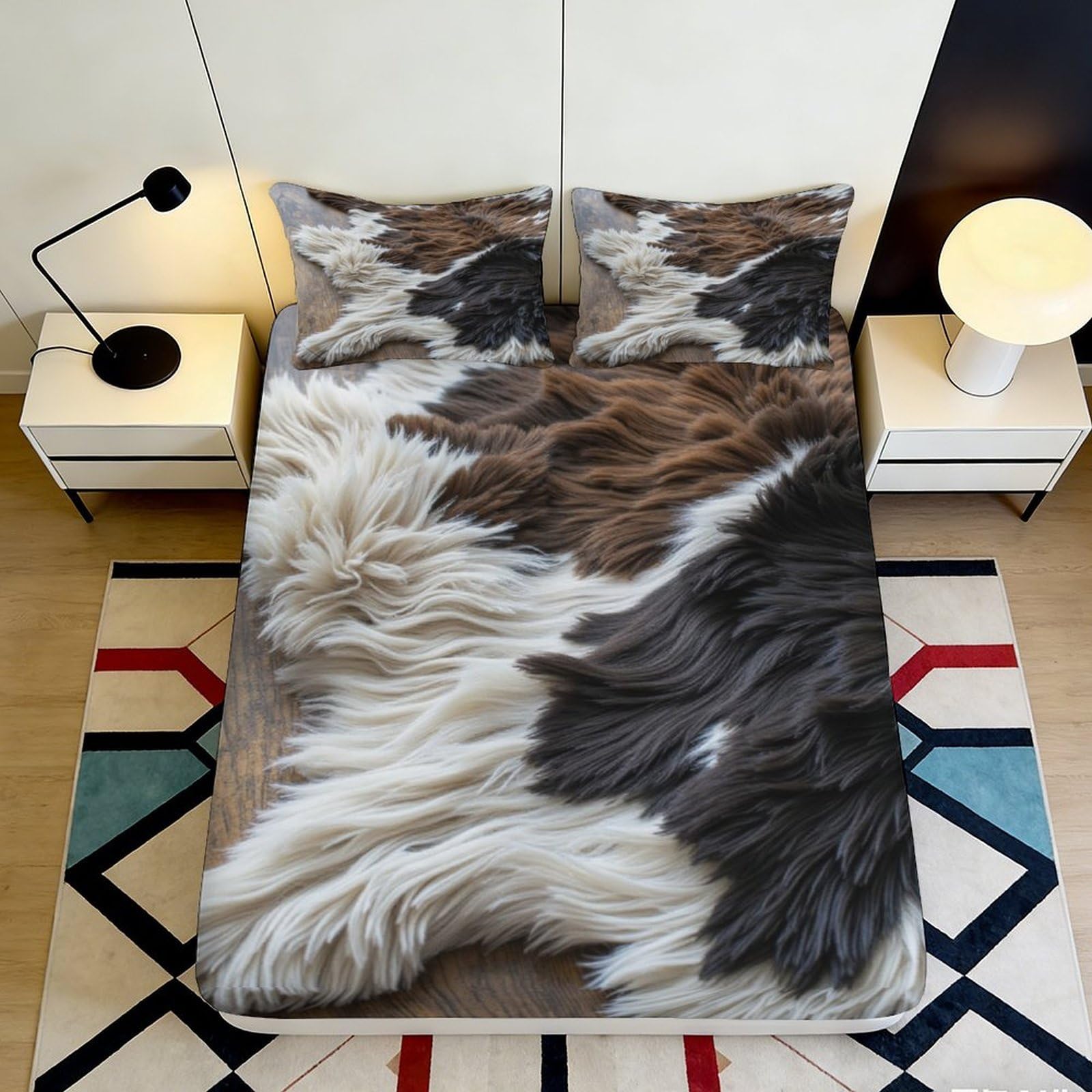 Jqzkxnhpbr Style-1 3D Printed Calico Cat Fitted Sheet Microfiber Soft Breathable Tortoiseshell Mattress Cover Bedroom Decor Protection 90X200x25cm