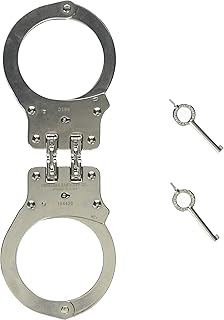 Peerless Model 801 Hinged Nickel Handcuffs