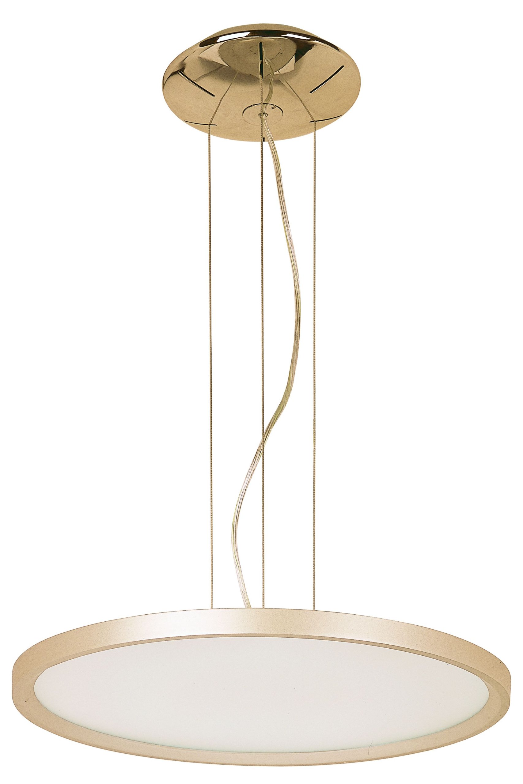 ET2 Lighting E22445-11MS Moonbeam - LED Pendant, Metallic Silver Finish with Matte White Glass