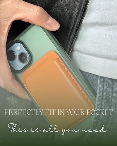 Miniatura 7 de Funda para iPhone 14 de 6.1 pulgadas, fuerte magnética para iPhone 14, verde militar, compatible con MagSafe, protección contra caídas de grado