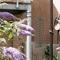 Vista 6 de Geiserailie Soporte para mazorca de maíz con cadena de extensión de 35 pulgadas para ardilla y otros suministros de alimentación en el patio trasero