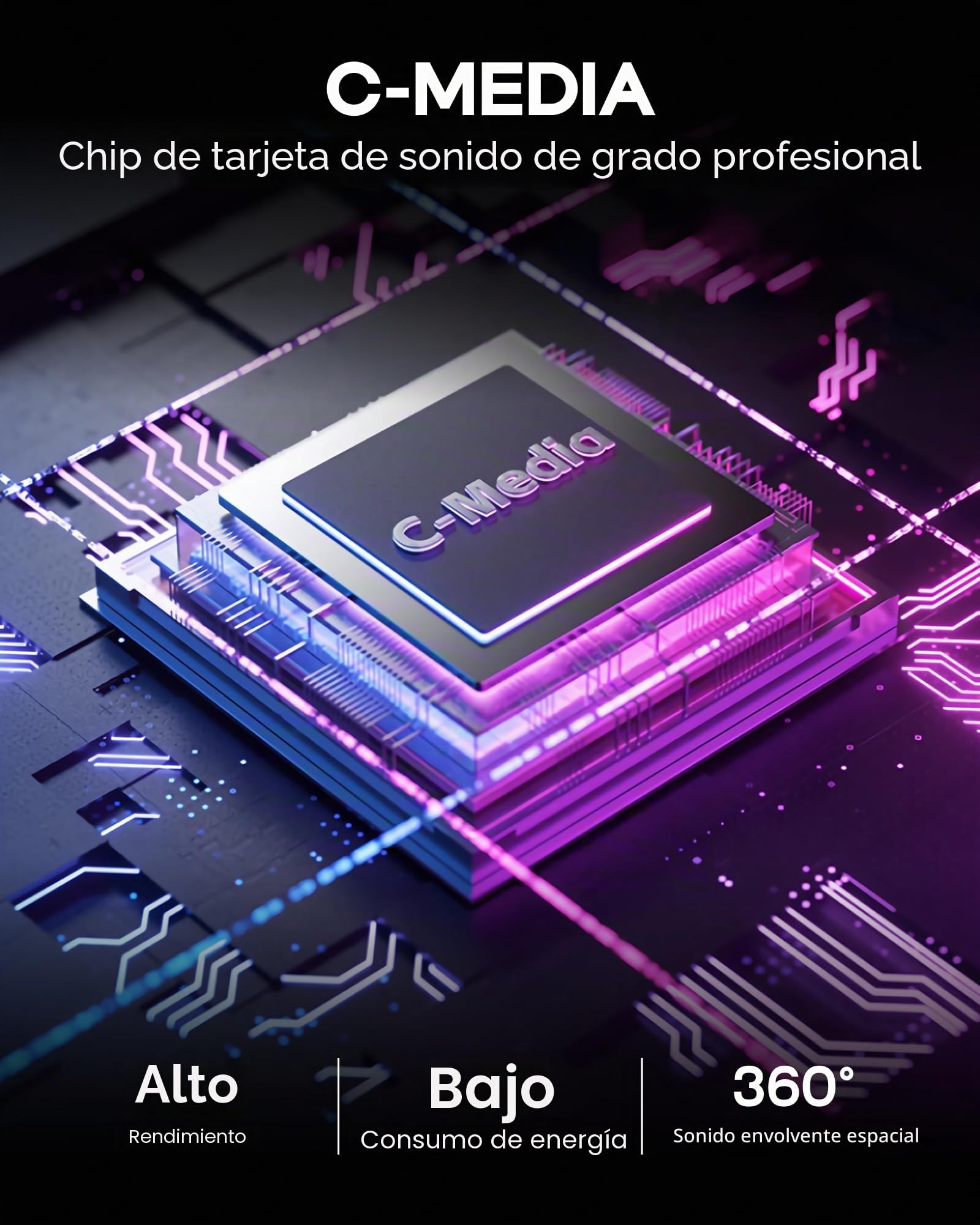 EPOMAKER X Aula G7 Pro Auriculares Inalámbricos con Micrófono con Cancelación de Ruido para Gaming, BT5.3&2.4GHz, Sonido Envolvente 7.1, 80H de Batería, RGB, Compatible con PS5/PS4/Switch/PC (Negro)