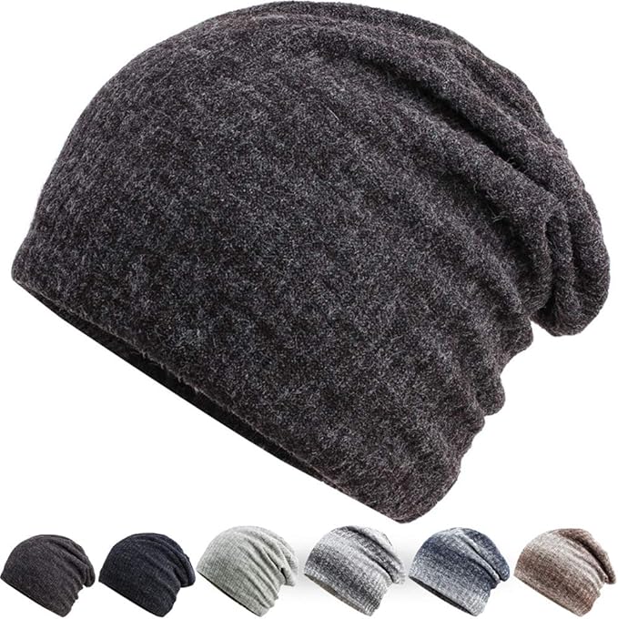 Amazon ニット帽 秋 冬 ビーニー ニットキャップ メンズ レディース 暖かい 帽子 無地 ストレッチ性抜群 柔らかい 綿 自転車 バイク 男女兼用 1 ブラック ニット 通販