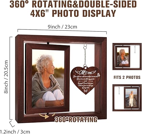 Miniatura 5 de Vetbuosa Regalos conmemorativos para la pérdida de mamá, marco de fotos de condolencias, regalos de condolencias por pérdida de madre, recuerdo de