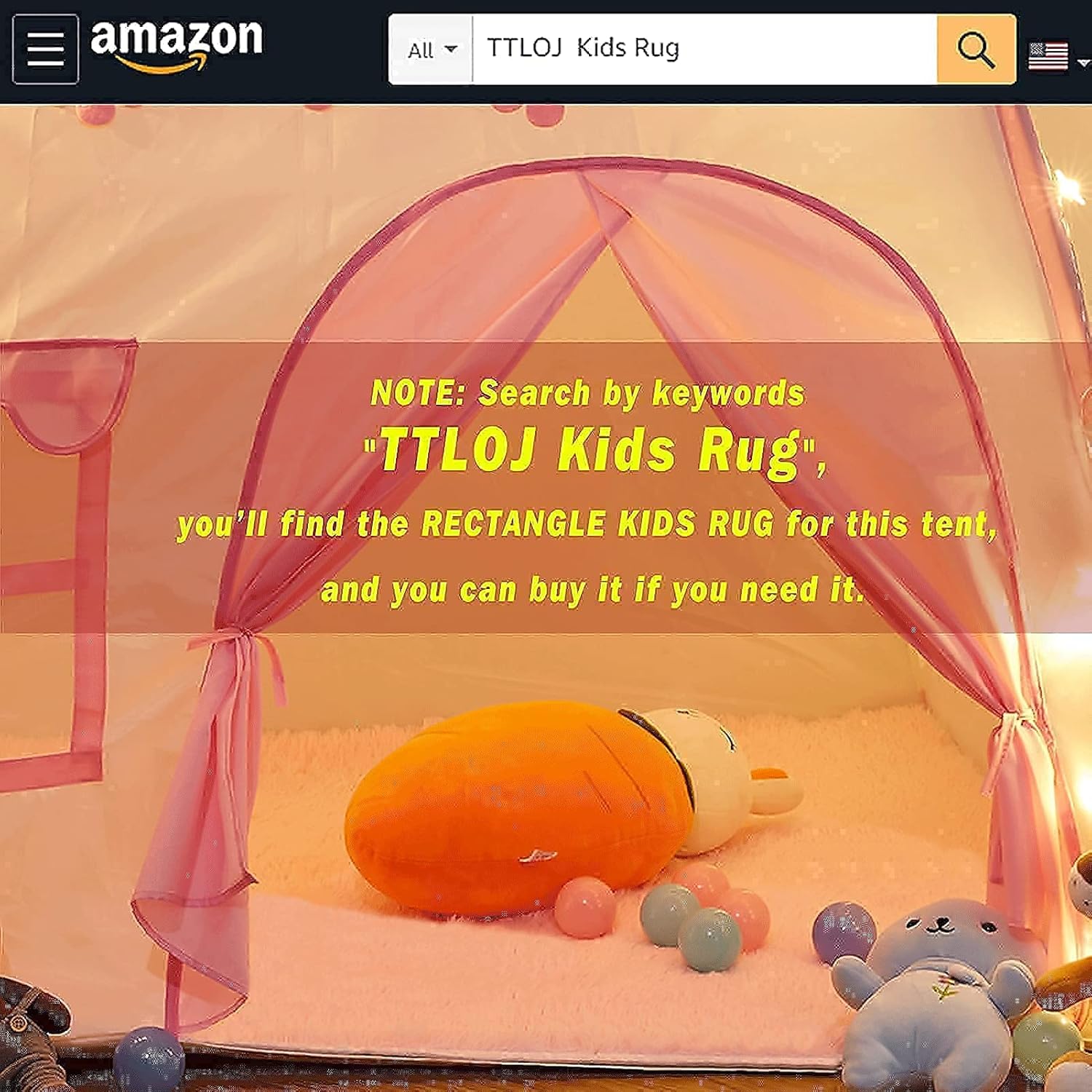 TTLOJ Kids Play Tent for Girls Boys, 420D Oxford Fabric, Princess Playhouse, Pink Castle, Children Fairy Tale Teepee Tent, Indoor Outdoor, Bonus Star Lights, Princess Crown&Wand : Toys & Games